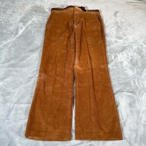 Vintage Levis Belted Corduroy Dress Pants Mens 34x31 (Eatimated) Dark Khaki 80s